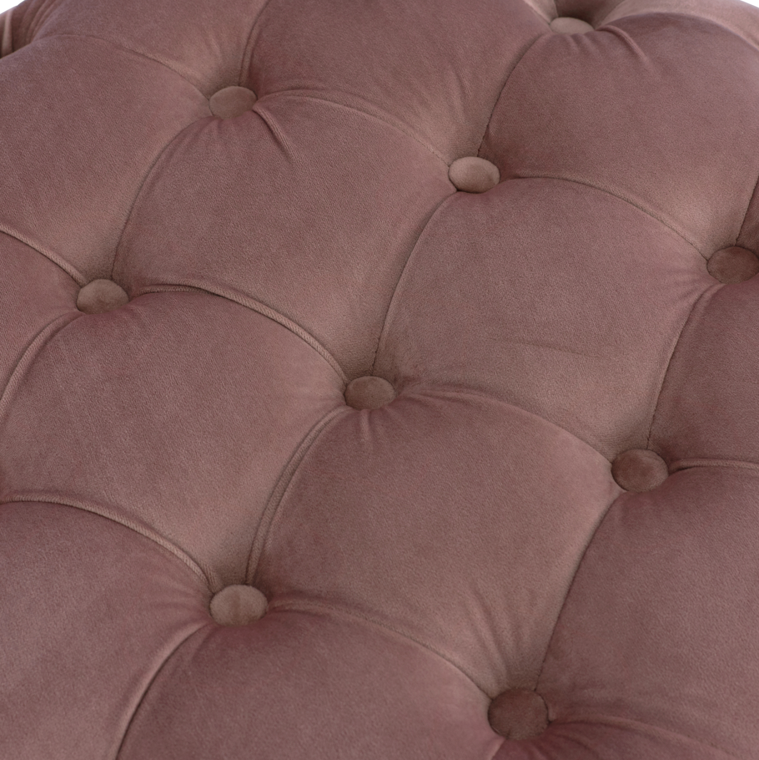 ΣΚΑΜΠΟ KASSIE ΣΑΠΙΟ ΜΗΛΟ ΒΕΛΟΥΔΟ ΤΥΠΟΥ CHESTERFIELD HM8406.02 Φ60x43Υ εκ. - Image 5