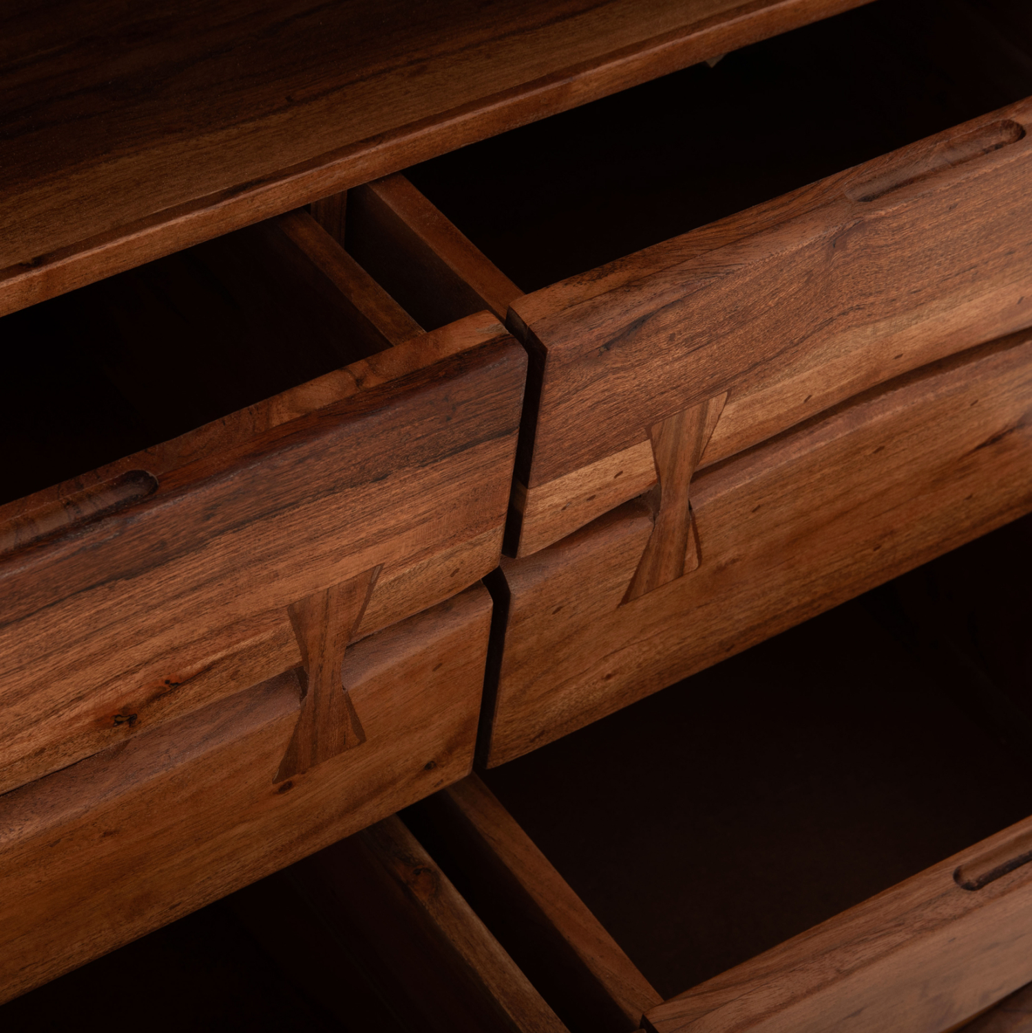 ΣΥΡΤΑΡΙΕΡΑ FANSI 3ΣΥΡΤΑΡΙΑ ΑΠΟ ΜΑΣΙΦ ΞΥΛΟ ΑΚΑΚΙΑΣ 80x35x86Υεκ. HM8474.11 - Image 9