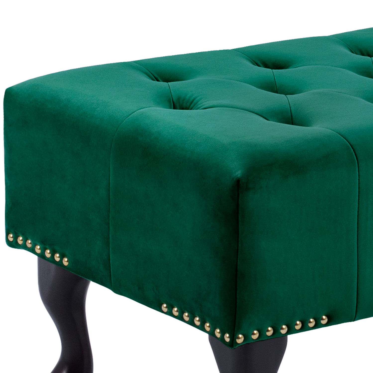 ΤΑΜΠΟΥΡΕ T.CHESTERFIELD EMMA HM226.03 ΚΥΠΑΡΙΣΣΙ ΒΕΛΟΥΔΟ-ΜΑΥΡΑ ΠΟΔΙΑ 80x45x40Υεκ - Image 7