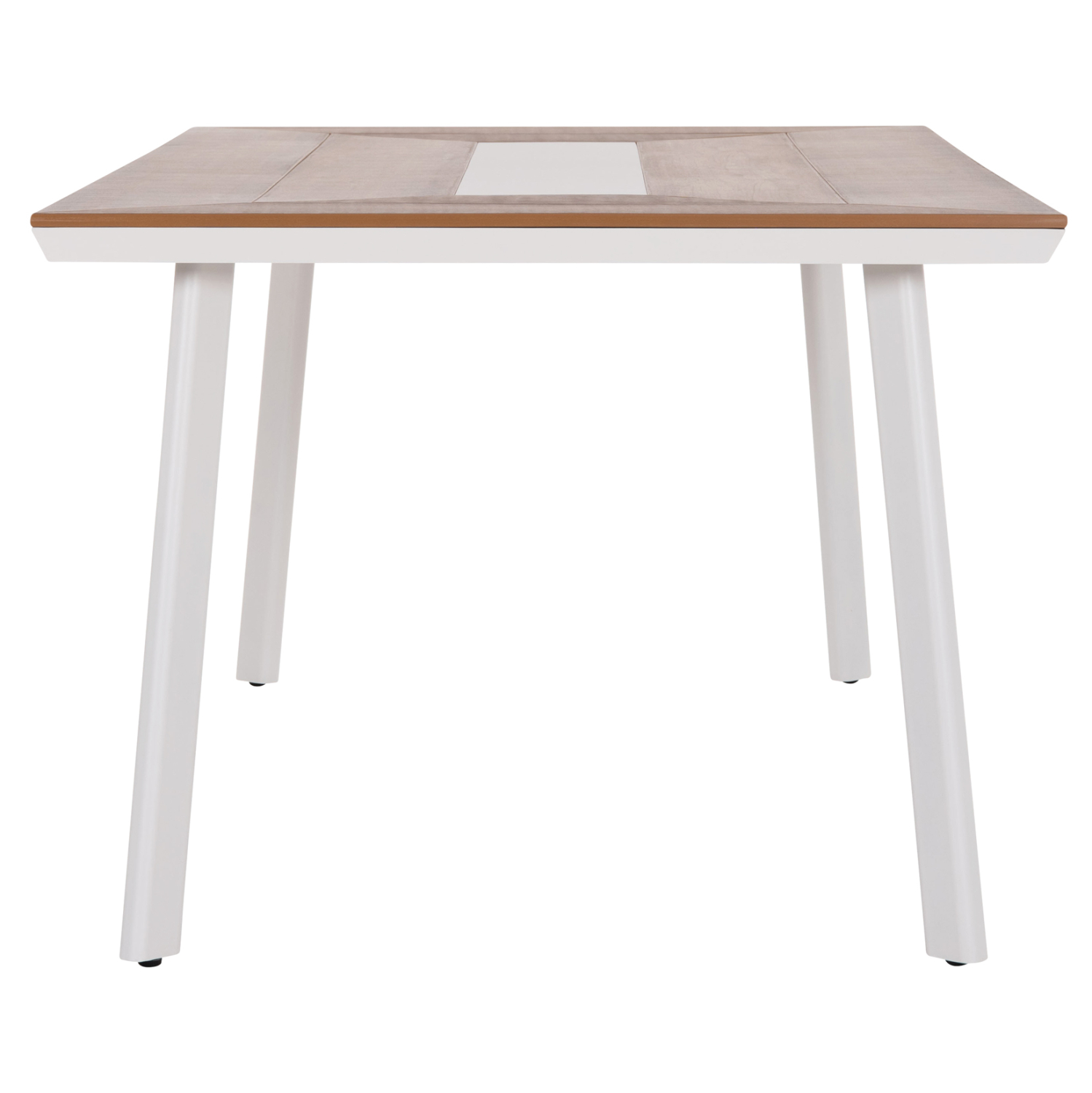 ΤΡΑΠΕΖΙ ΑΛΟΥΜΙΝΙΟΥ TABER HM5131.11 ΛΕΥΚΟ ΜΕ POLYWOOD TOP 200x100x75Υεκ - Image 4