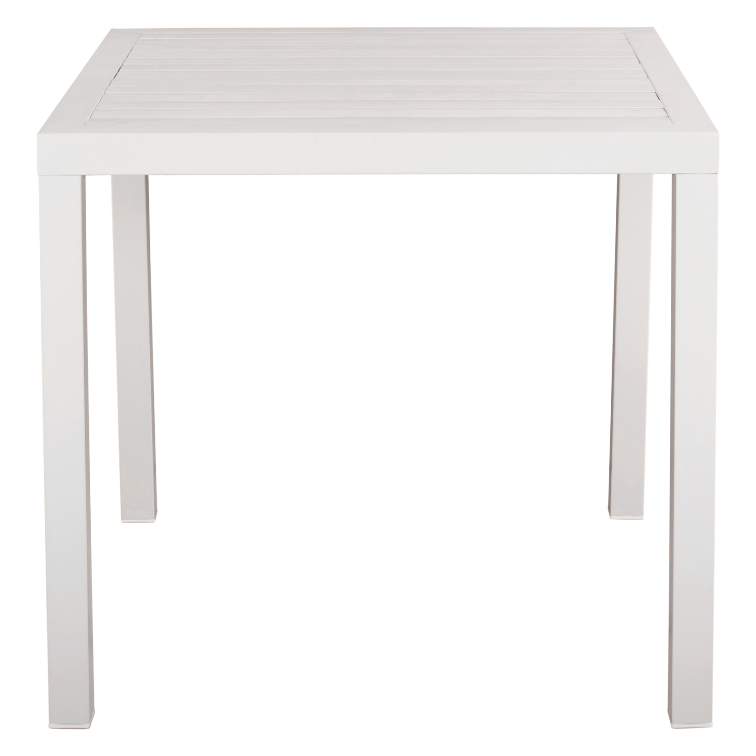 ΤΡΑΠΕΖΙ ΑΛΟΥΜΙΝΙΟΥ SAHIRA ΣΕ ΛΕΥΚΗ ΑΠΟΧΡΩΣΗ 80Χ80X75,5Υεκ. HM5572.01 - Image 3