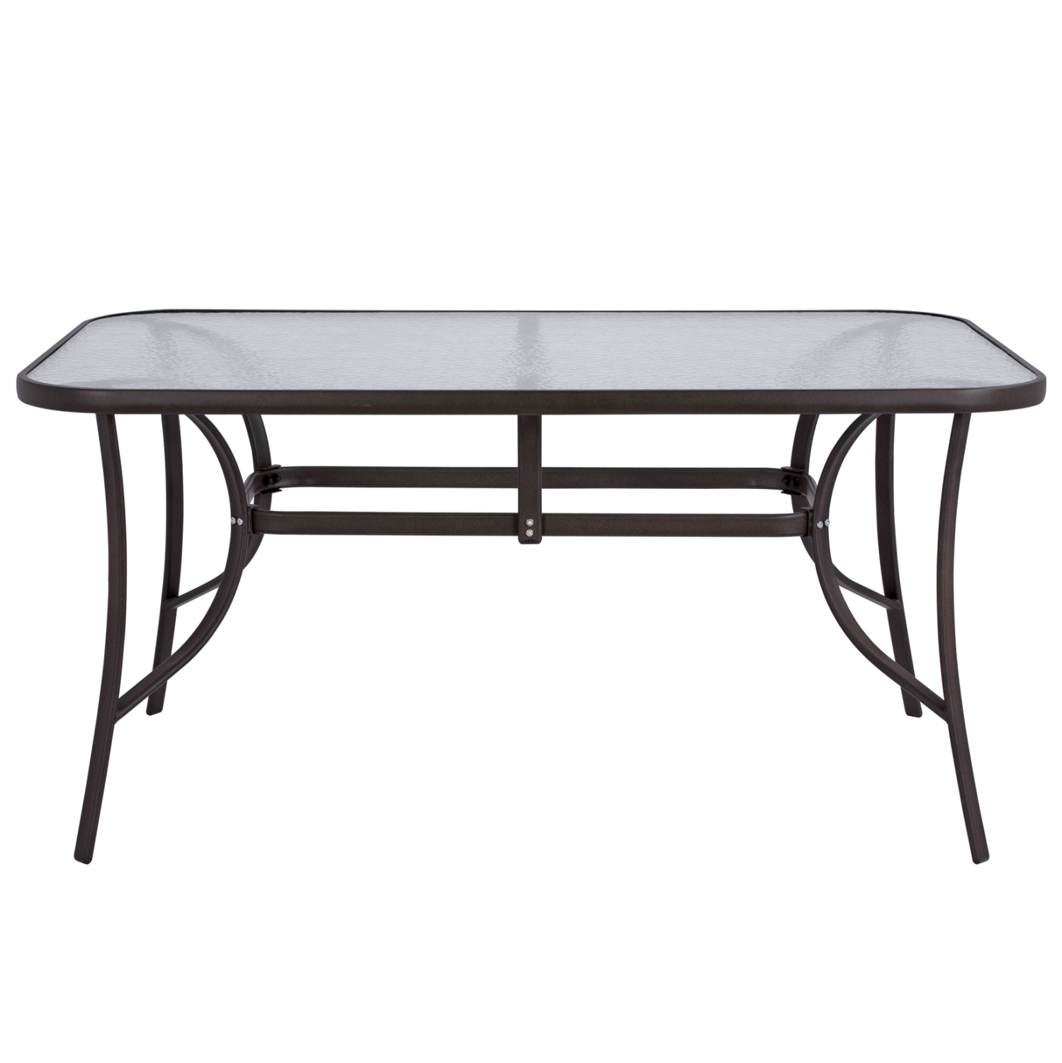 ΤΡΑΠΕΖΙ BRUNO 150X90Χ72Υεκ. ΚΑΦΕ ΜΕΤΑΛΛΙΚΟ ΜΕ ΓΥΑΛΙΝΗ ΕΠΙΦΑΝΕΙΑ HM5145.02 - Image 3