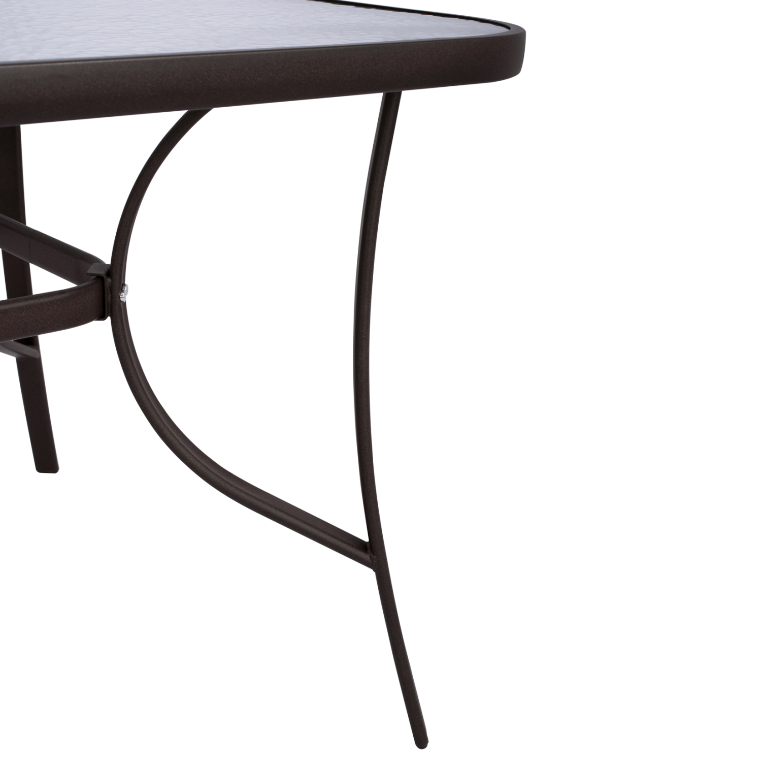 ΤΡΑΠΕΖΙ BRUNO 150X90Χ72Υεκ. ΚΑΦΕ ΜΕΤΑΛΛΙΚΟ ΜΕ ΓΥΑΛΙΝΗ ΕΠΙΦΑΝΕΙΑ HM5145.02 - Image 5