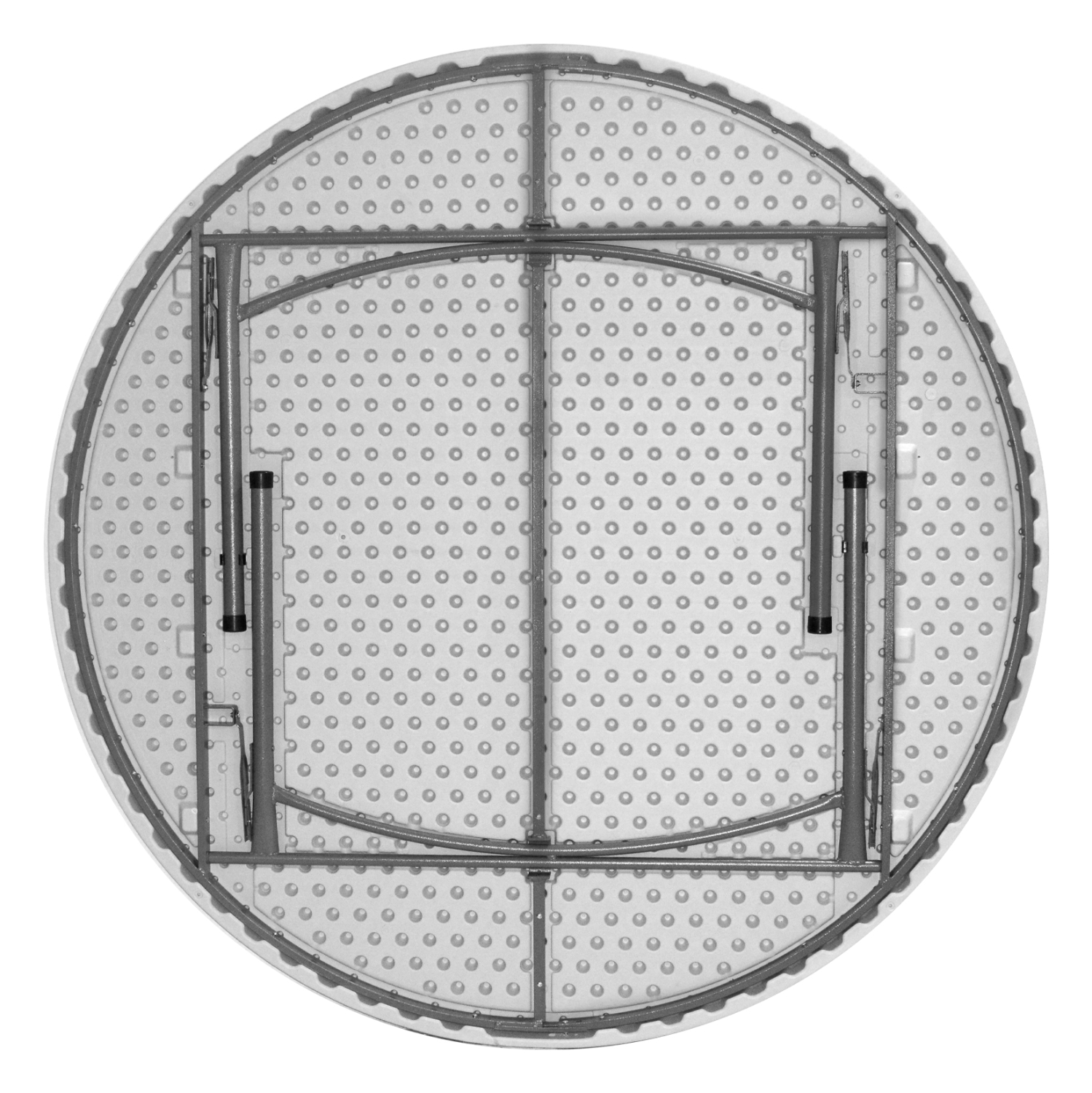 ΤΡΑΠΕΖΙ CATERING-ΣΥΝΕΔΡΙΟΥ ΣΤΡΟΓΓΥΛΟ HM5062 Φ122Χ74εκ ΠΤΥΣΣΟΜΕΝΟ - Image 3