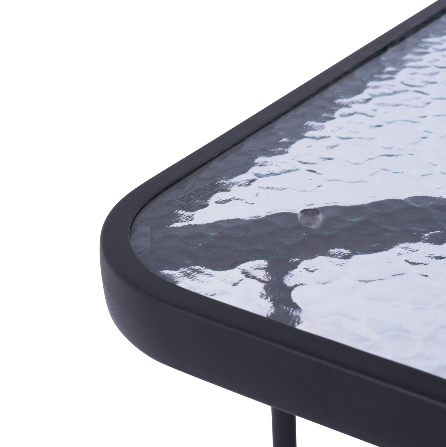 ΤΡΑΠΕΖΙ ADAM HM5020.01 ΜΕΤΑΛΛΙΚΟ ΣΚΟΥΡΟ ΓΚΡΙ ΜΕ ΓΥΑΛΙΝΗ ΕΠΙΦΑΝΕΙΑ 110Χ60Χ71Υεκ. - Image 5