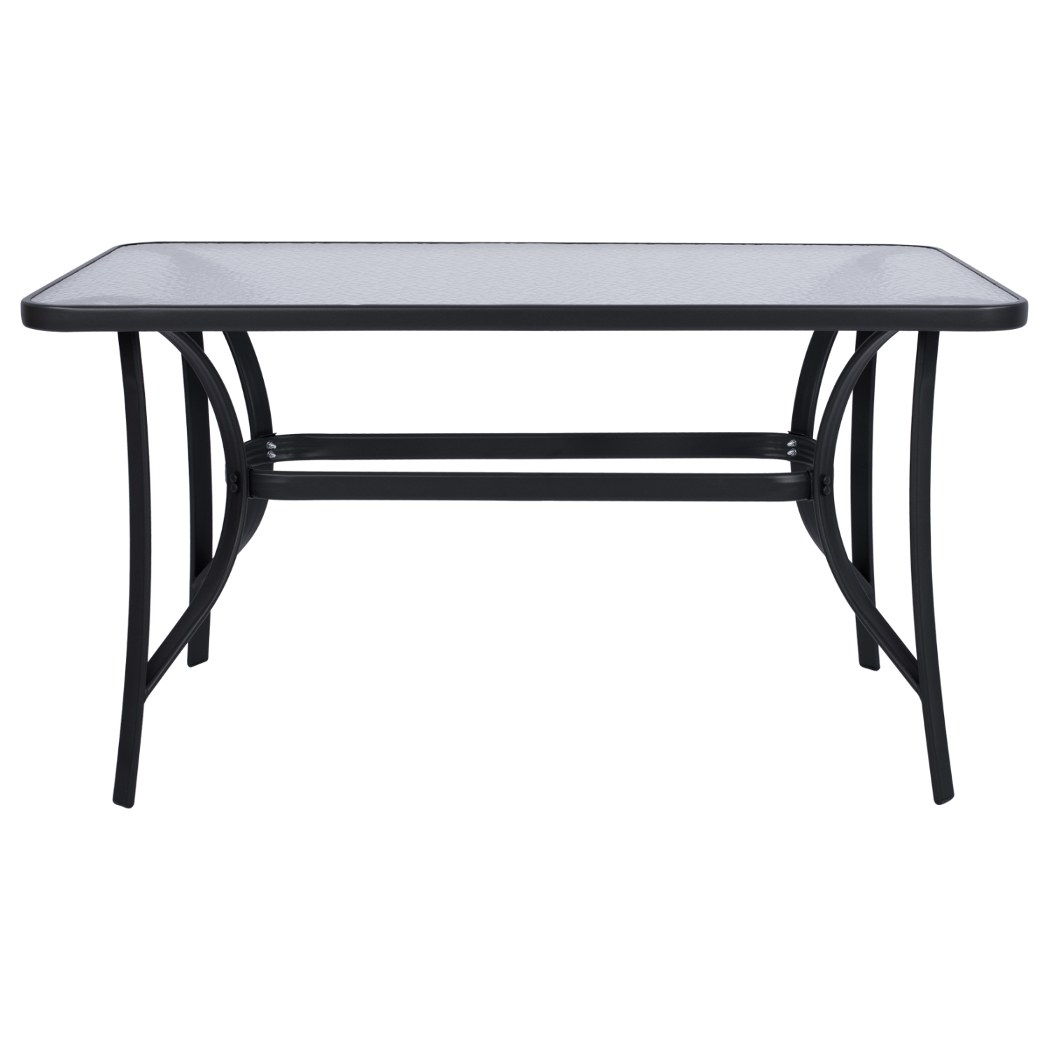 ΤΡΑΠΕΖΙ BRUNO 140Χ80Χ72Υεκ. ΓΚΡΙ ΜΕΤΑΛΛΙΚΟ ΜΕ ΓΥΑΛΙΝΗ ΕΠΙΦΑΝΕΙΑ HM5106.01 - Image 3