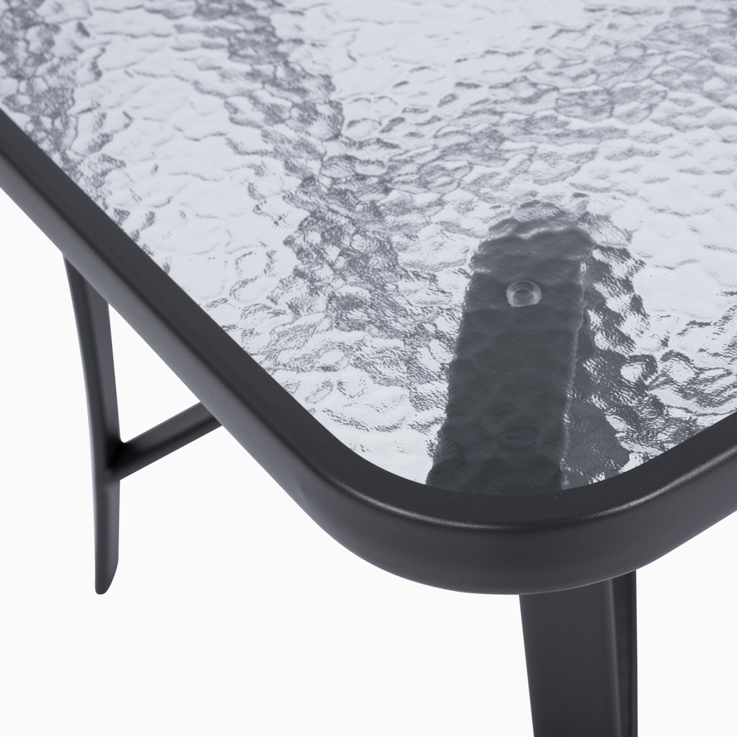 ΤΡΑΠΕΖΙ BRUNO 140Χ80Χ72Υεκ. ΓΚΡΙ ΜΕΤΑΛΛΙΚΟ ΜΕ ΓΥΑΛΙΝΗ ΕΠΙΦΑΝΕΙΑ HM5106.01 - Image 4