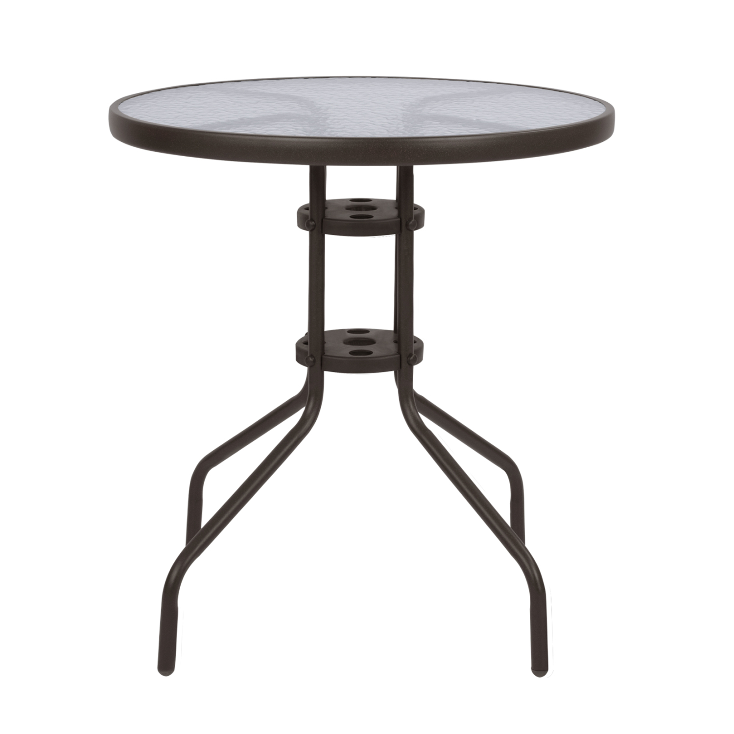 ΤΡΑΠΕΖΙ LIMA Φ70Χ70Υεκ. ΜΕΤΑΛΛΙΚΟ ΚΑΦΕ ΜΕ ΓΥΑΛΙΝΗ ΕΠΙΦΑΝΕΙΑ HM5146.02 - Image 3