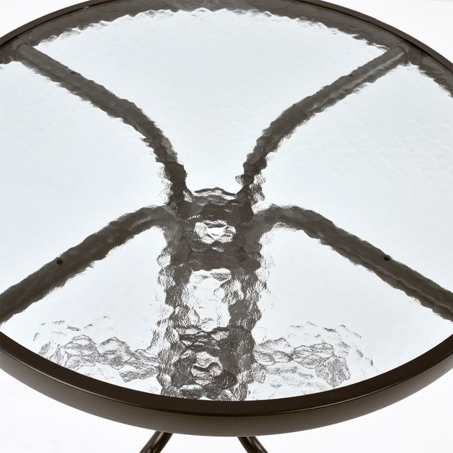 ΤΡΑΠΕΖΙ LIMA Φ60x70Υεκ. ΚΑΦΕ ΜΕΤΑΛΛΙΚΟ ΜΕ ΓΥΑΛΙΝΗ ΕΠΙΦΑΝΕΙΑ HM5079.02 - Image 4