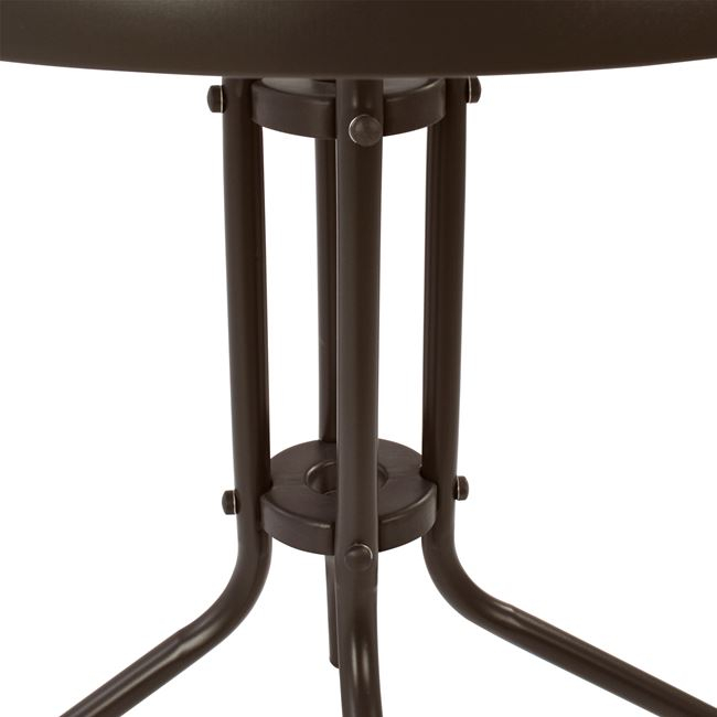 ΤΡΑΠΕΖΙ LIMA Φ60x70Υεκ. ΚΑΦΕ ΜΕΤΑΛΛΙΚΟ ΜΕ ΓΥΑΛΙΝΗ ΕΠΙΦΑΝΕΙΑ HM5079.02 - Image 5