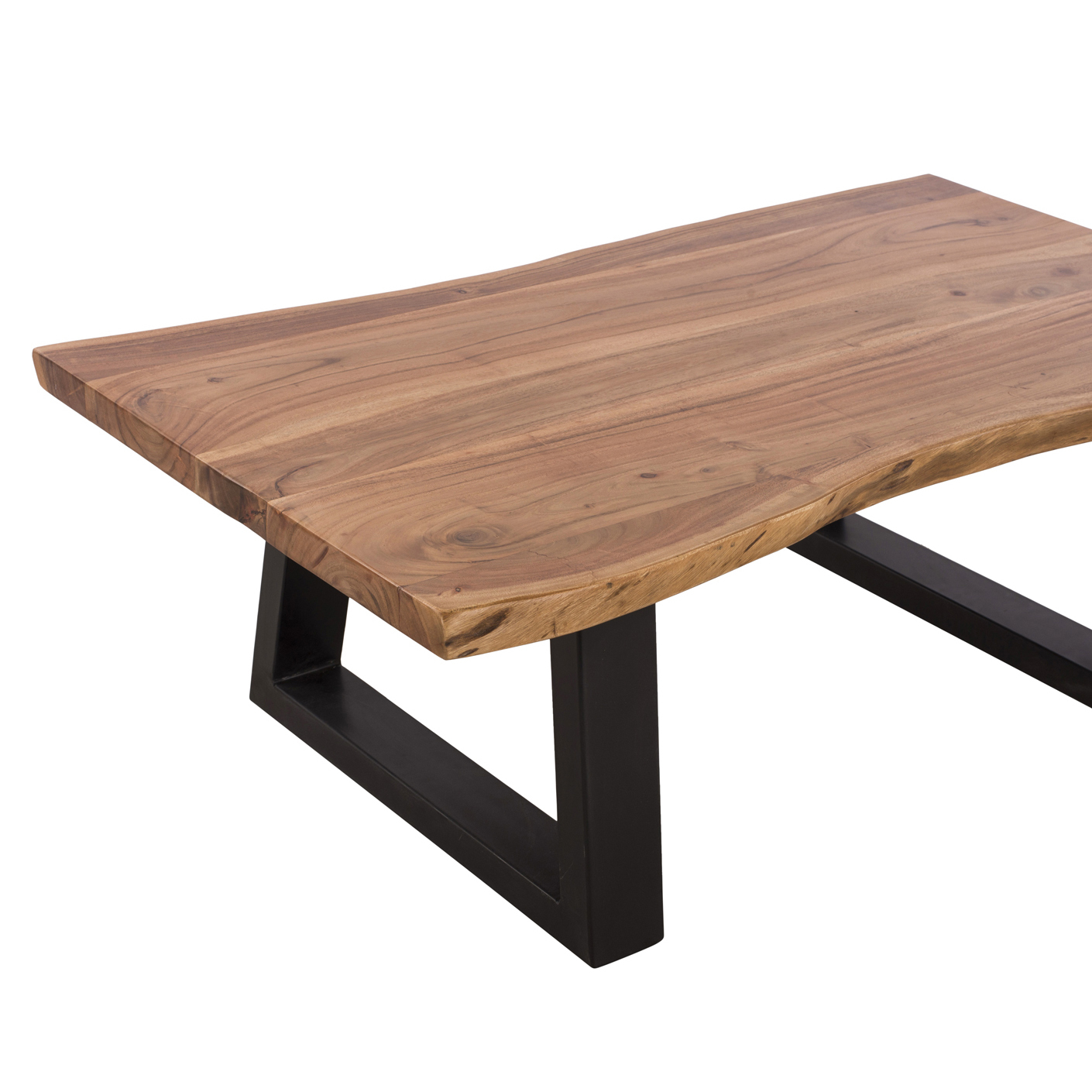 ΤΡΑΠΕΖΙ ΣΑΛΟΝΙΟΥ MONTANA 4εκ. ΠΑΧΟΣ ΜΑΣΙΦ ΞΥΛΟ ΑΚΑΚΙΑΣ ΦΥΣΙΚΟ HM8166.11 115x63x40Υ εκ. - Image 4