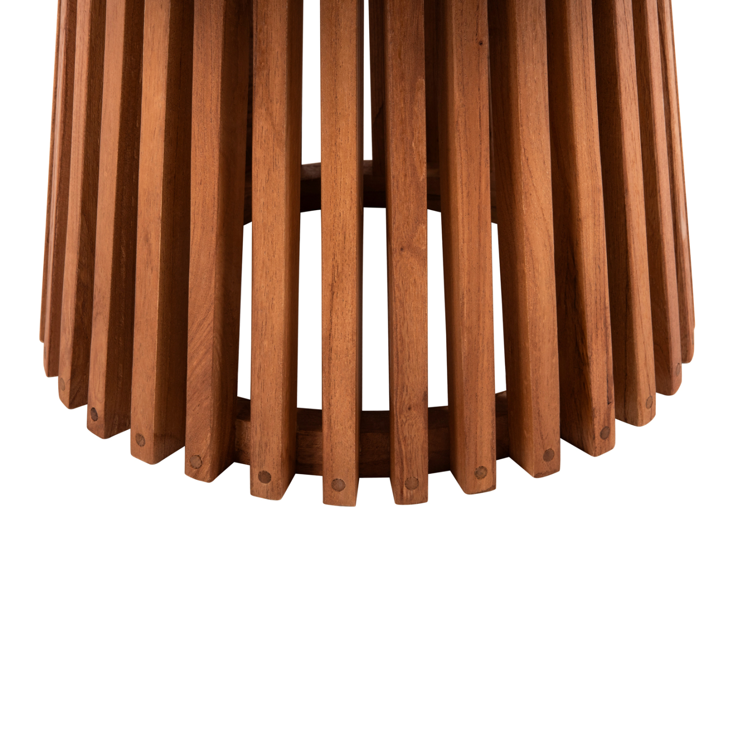 ΤΡΑΠΕΖΙ ΣΑΛΟΝΙΟΥ ΣΤΡΟΓΓΥΛΟ FRANTZ HM9523.11 ΜΑΣΙΦ MINDI ΞΥΛΟ-ΦΥΣΙΚΟ Φ100X45Υεκ. - Image 3