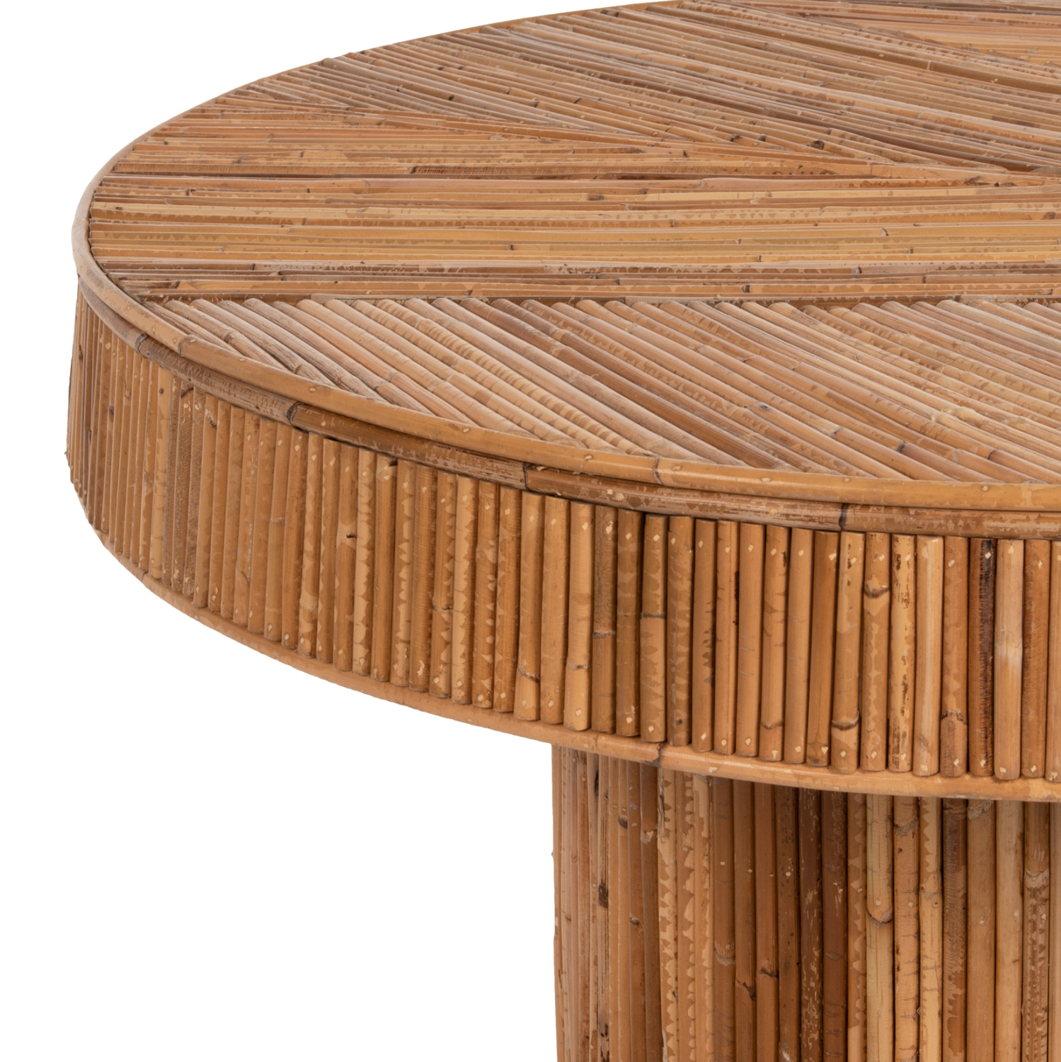 ΤΡΑΠΕΖΙ ΣΑΛΟΝΙΟΥ GATSBY ΣΤΡΟΓΓΥΛΟ HM9651 RATTAN ΧΡΩΜΑ ΦΥΣΙΚΟ Φ100x50Y εκ. - Image 5