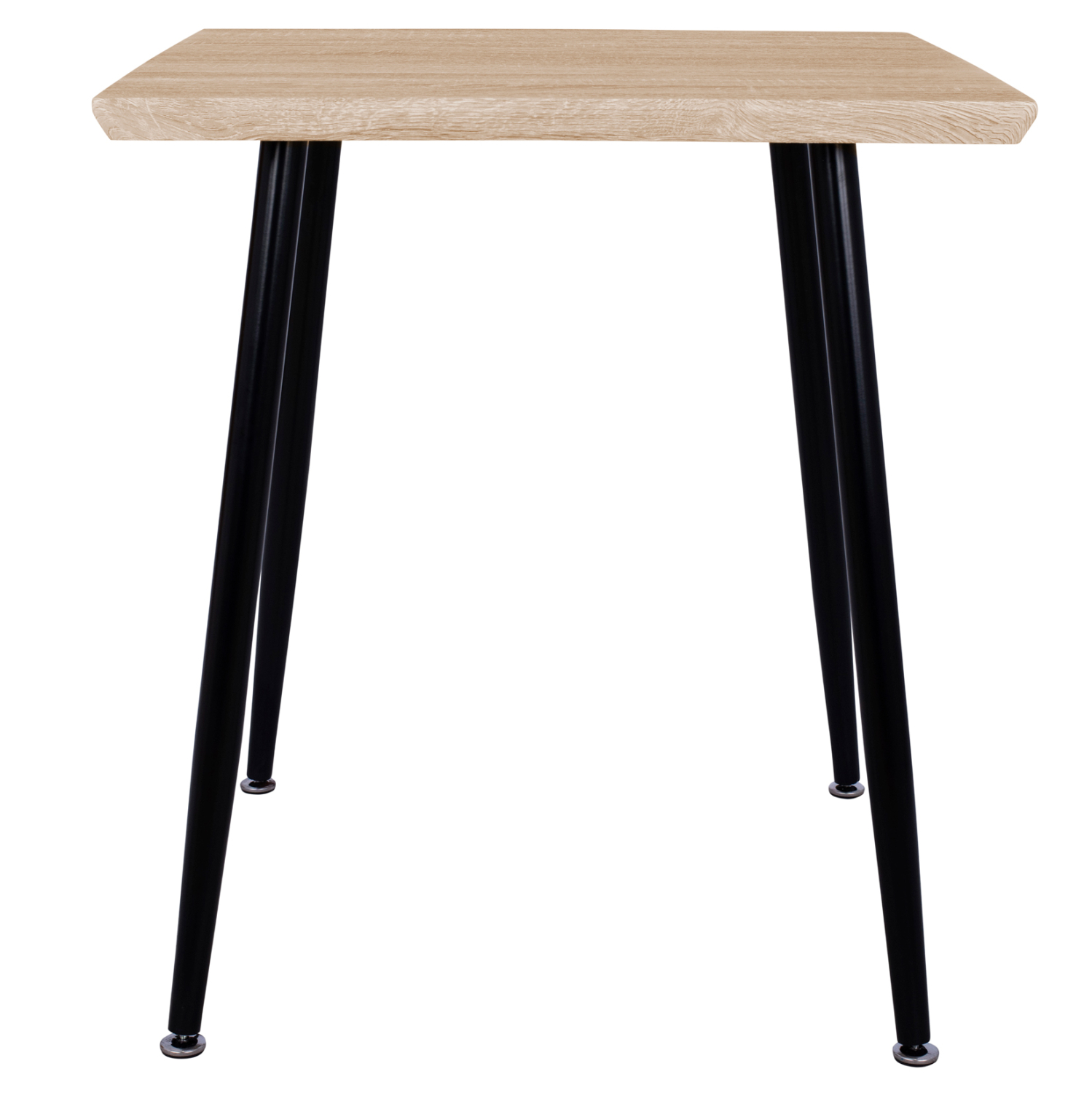 ΤΡΑΠΕΖΙ ΤΡΑΠΕΖΑΡΙΑΣ PALOMA HM8335.01, 70Χ70X76.5, SONOMA, ΜΑΥΡΑ ΠΟΔΙΑ - Image 3