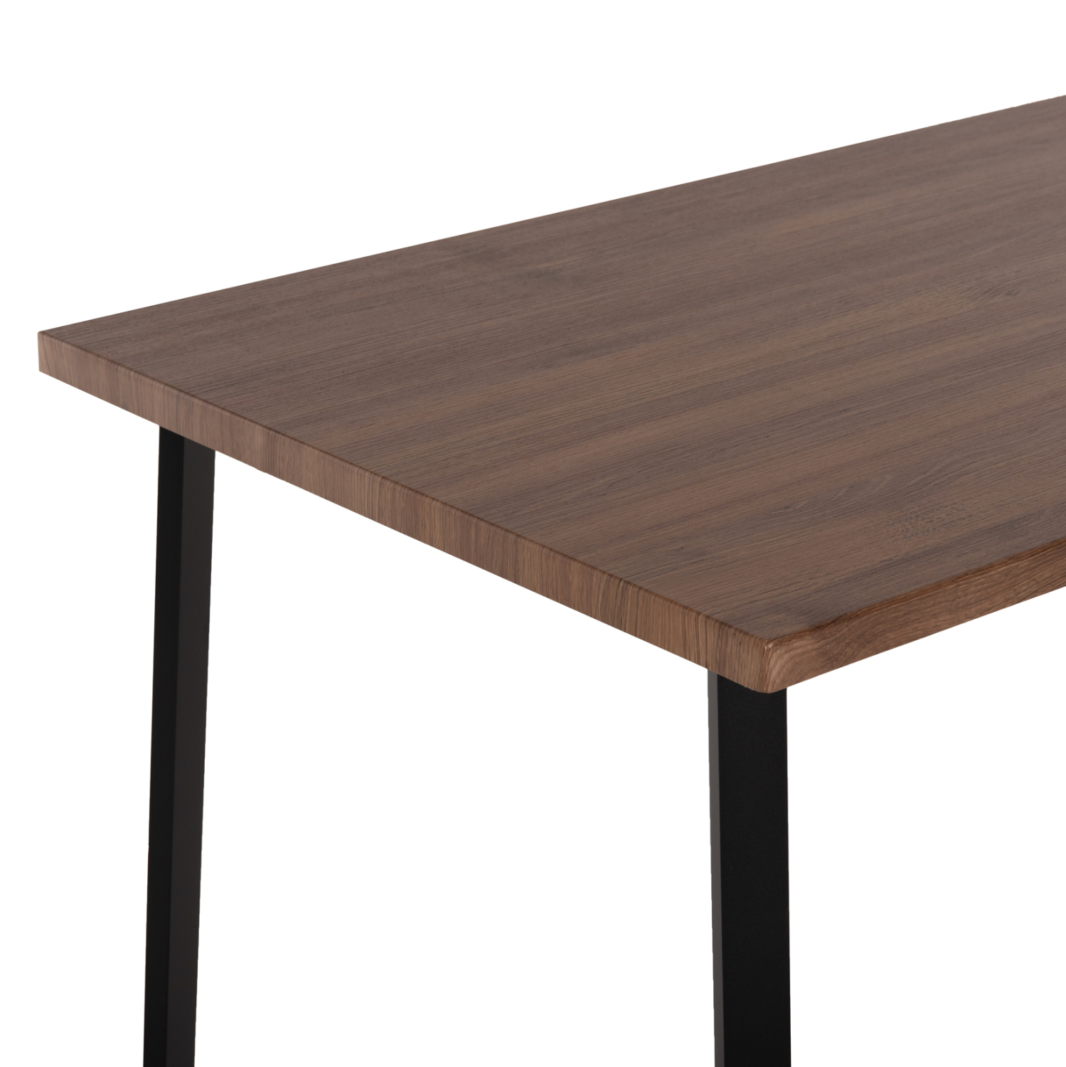 ΤΡΑΠΕΖΙ ΤΡΑΠΕΖΑΡΙΑΣ JAY HM9531 MDF ΚΑΡΥΔΙ-ΜΑΥΡA ΜΕΤΑΛΛΙΚΑ ΠΟΔΙΑ 120x70x76Υεκ. - Image 4