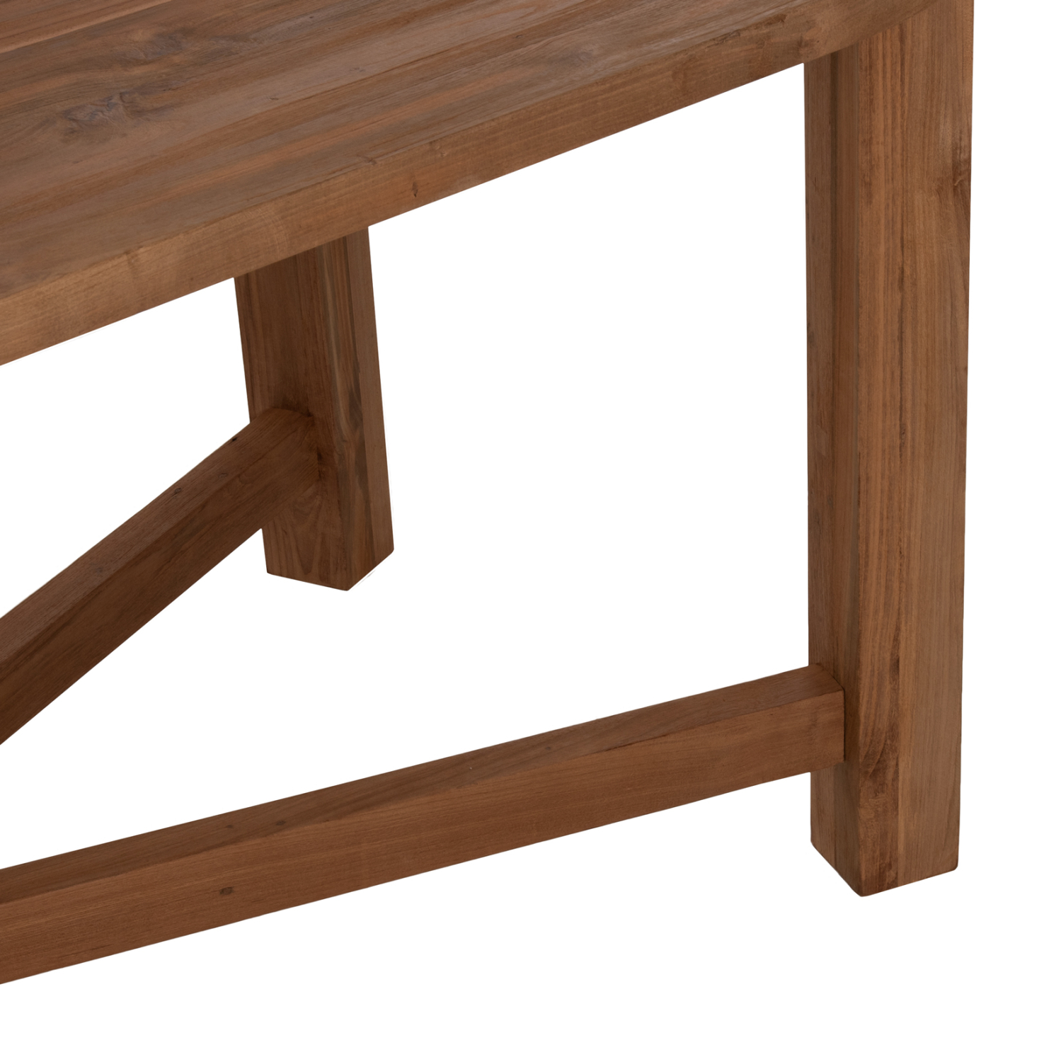 ΤΡΑΠΕΖΙ ΤΡΑΠΕΖΑΡΙΑΣ KUTAI HM9640 ΜΑΣΙΦ ΑΝΑΚΥΚΛΩΜΕΝΟ ΞΥΛΟ ΤΕΑΚ ΦΥΣΙΚΟ 200x90x75Υεκ. - Image 6