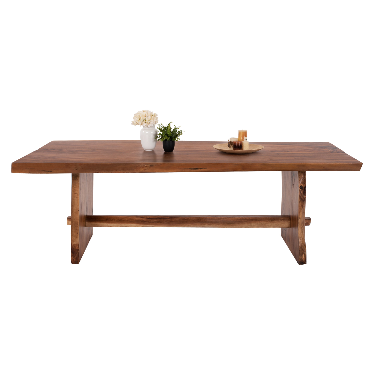 ΤΡΑΠΕΖΙ ΤΡΑΠΕΖΑΡΙΑΣ ULYSES HM9759 ΜΑΣΙΦ ΞΥΛΟ SUAR ΣΕ ΦΥΣΙΚΟ ΠΑΧΟΥΣ 9εκ 300x100x78Yεκ. - Image 3