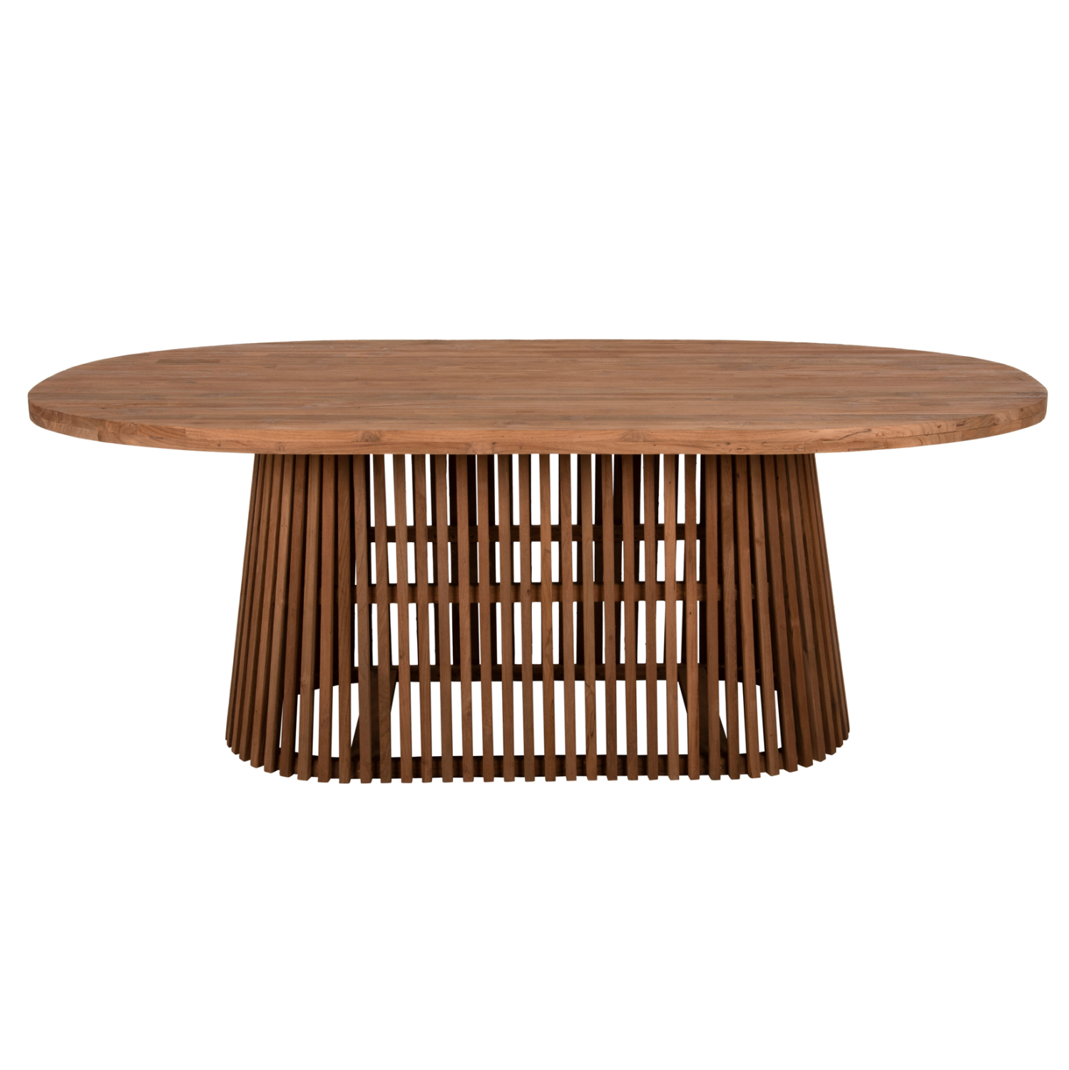 ΤΡΑΠΕΖΙ ΤΡΑΠΕΖΑΡΙΑΣ REMIK HM9835 RECYCLED ΤΕΑΚ ΣΕ ΦΥΣΙΚΟ 100x200x75,5Yεκ. TOP 4εκ. - Image 3