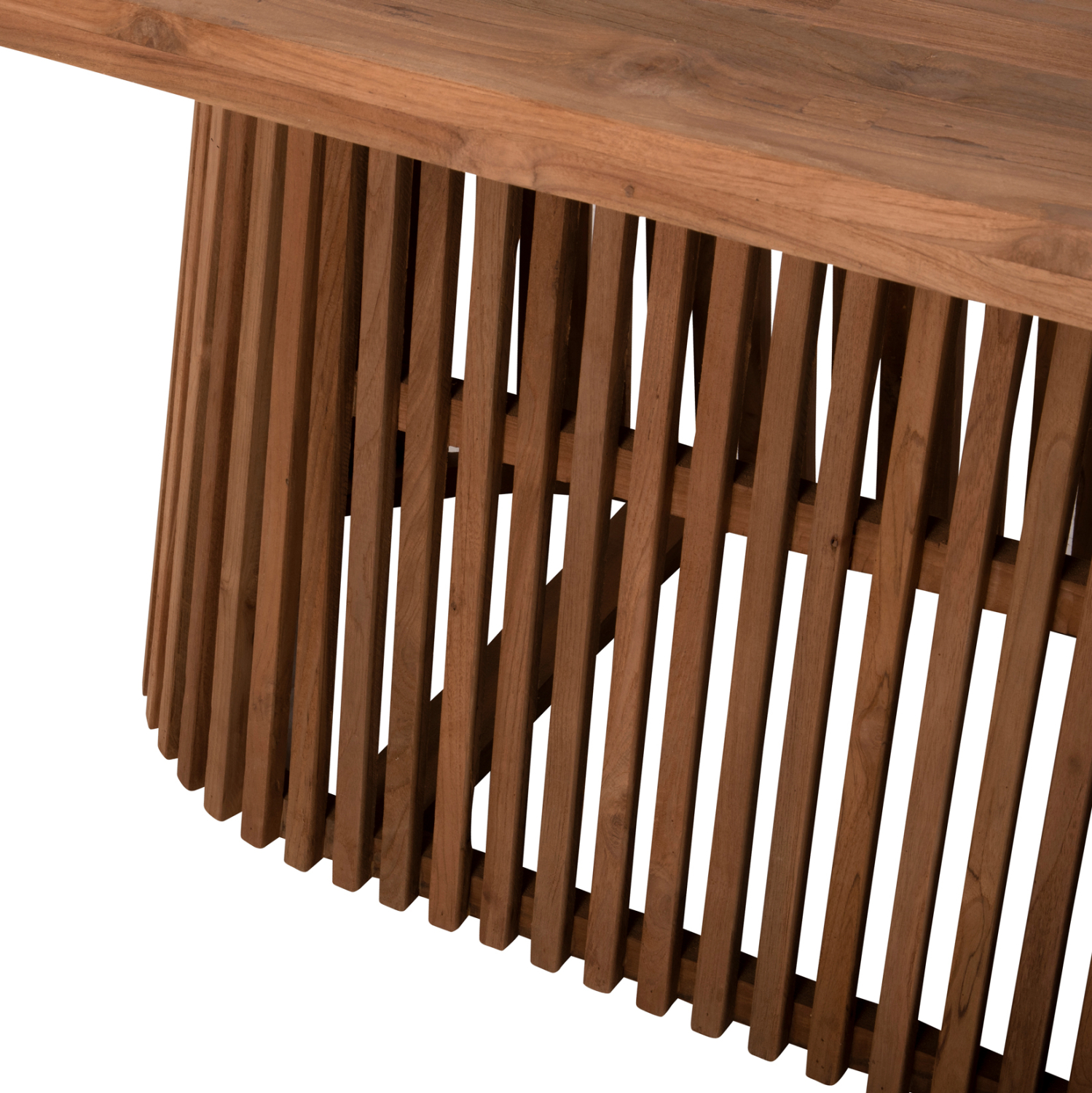 ΤΡΑΠΕΖΙ ΤΡΑΠΕΖΑΡΙΑΣ REMIK HM9835 RECYCLED ΤΕΑΚ ΣΕ ΦΥΣΙΚΟ 100x200x75,5Yεκ. TOP 4εκ. - Image 8