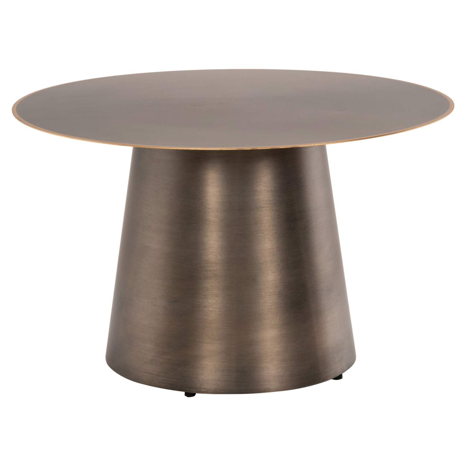 ΤΡΑΠΕΖIA ΣΑΛΟΝΙΟΥ 2ΤΜΧ NICKELY HM9667 ΜΕΤΑΛΛΟ ΣΕ ΑΣΗΜΙ ΜΑΤ Φ80x41Υ & Φ60x36Υ εκ. - Image 5