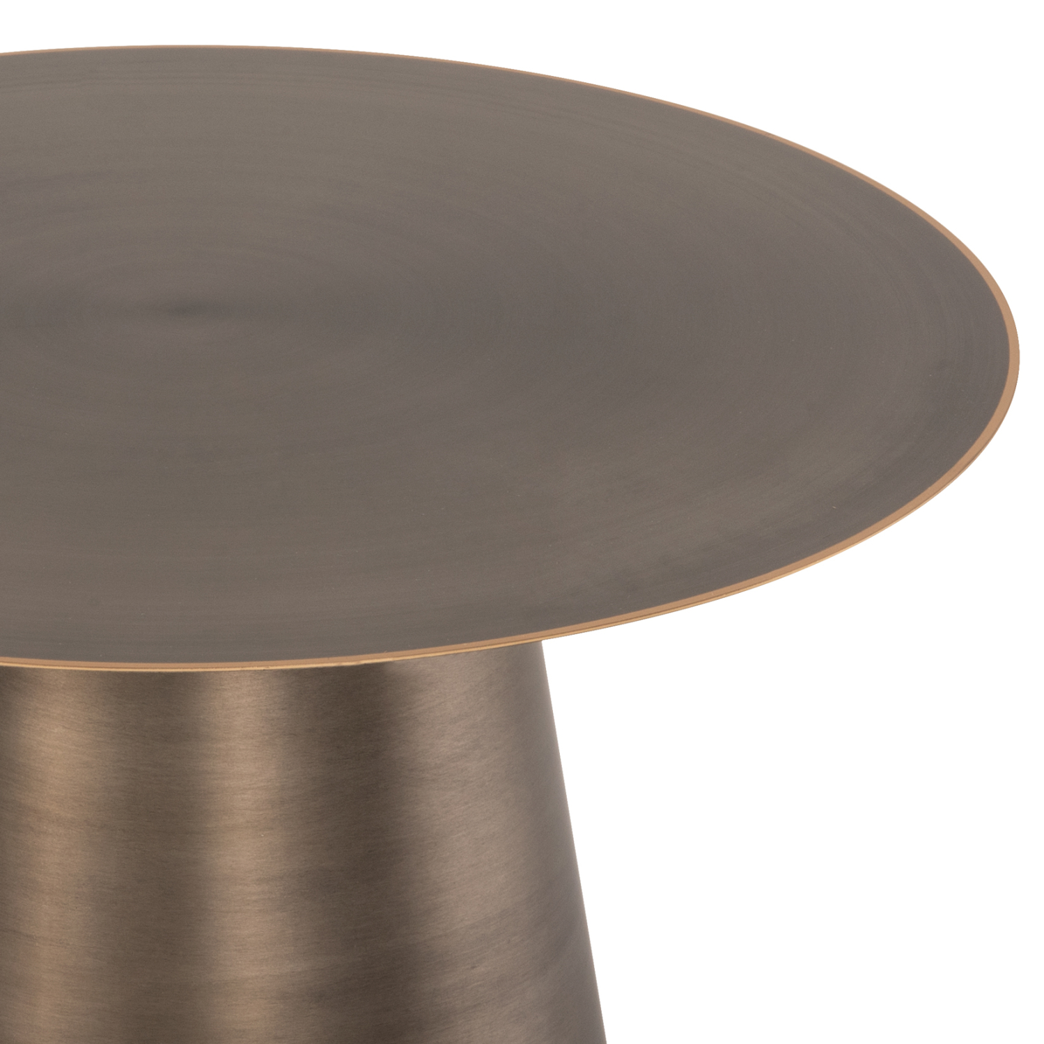 ΤΡΑΠΕΖIA ΣΑΛΟΝΙΟΥ 2ΤΜΧ NICKELY HM9667 ΜΕΤΑΛΛΟ ΣΕ ΑΣΗΜΙ ΜΑΤ Φ80x41Υ & Φ60x36Υ εκ. - Image 7