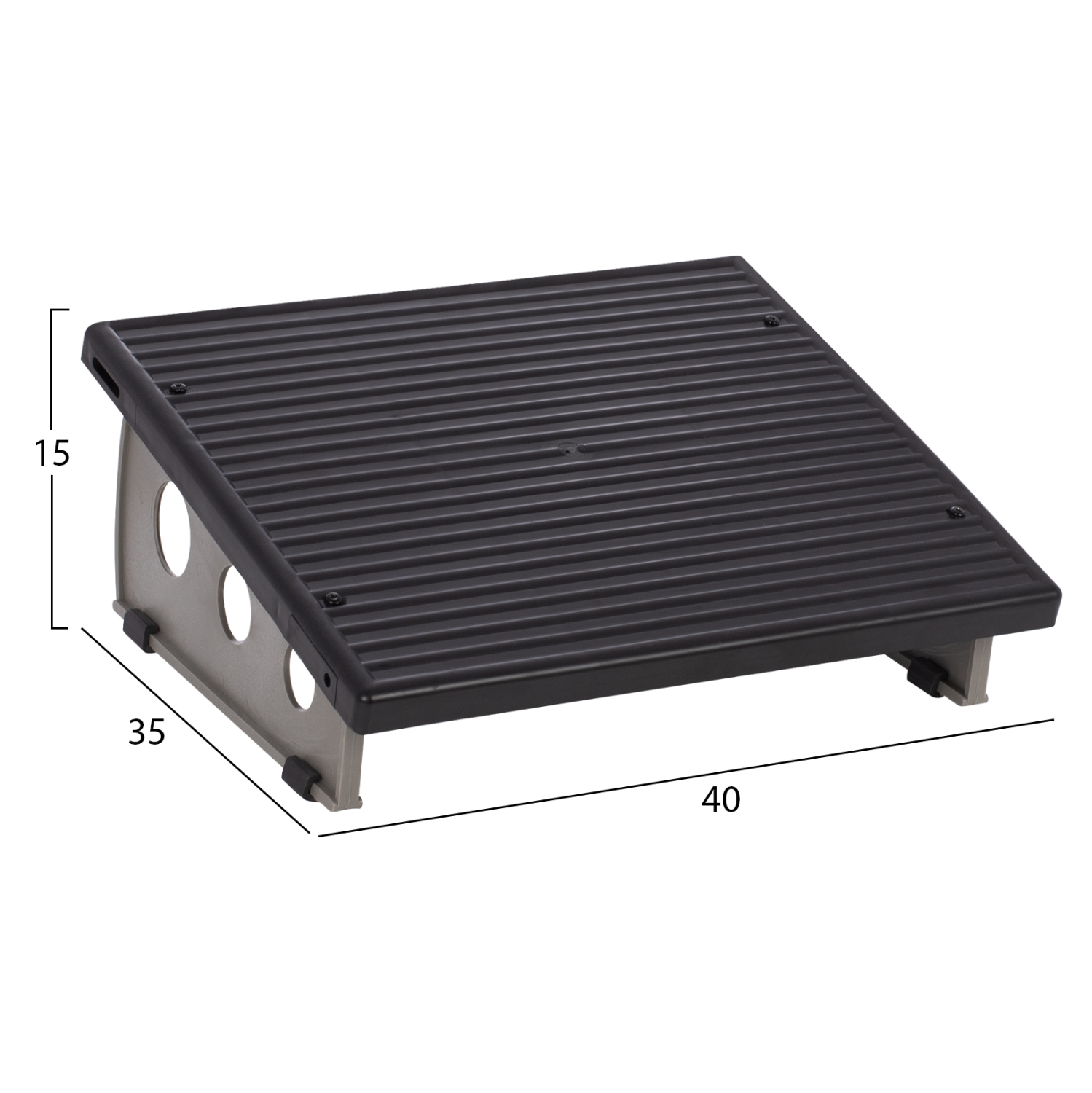 ΥΠΟΠΟΔΙΟ ΓΡΑΦΕΙΟΥ ΠΛΑΣΤΙΚΟ ΣΤΑΘΕΡΟ HM1138 - Image 2